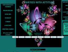 Tablet Screenshot of partieswithattitude.com